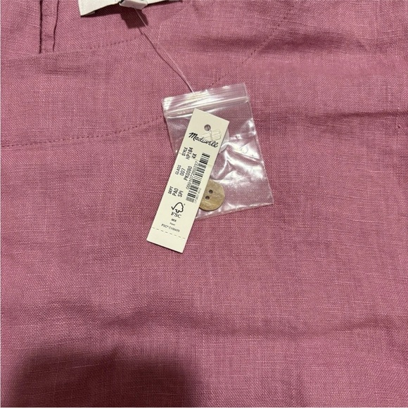 Madewell NWT Plus Bateau-Neck Tank in 100% Linen 4 XL Shaded Pink - Picture 3 of 10